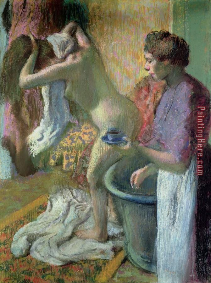 Edgar Degas Breakfast after a Bath